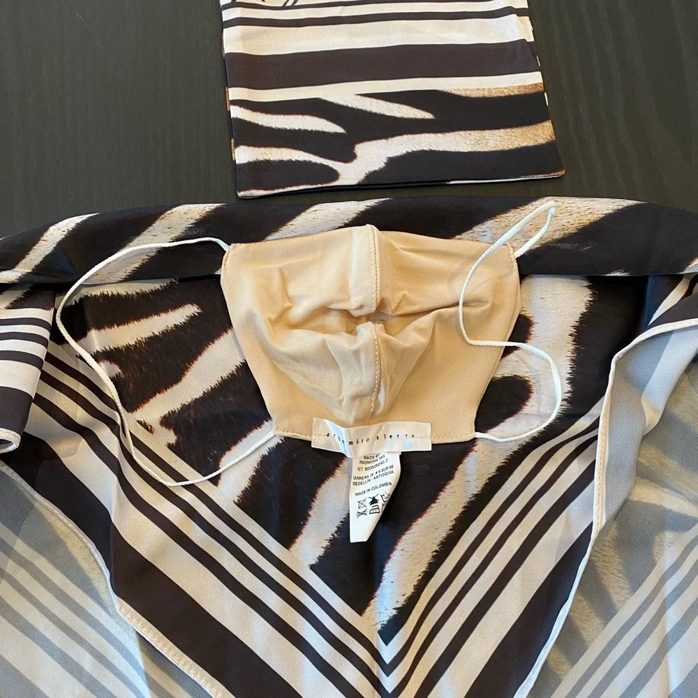Argemiro Sierra Animal Print Face Mask Silky Bandana New